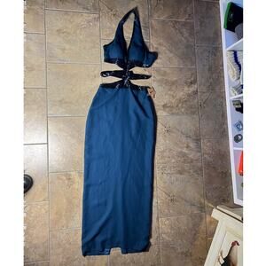 y2k Cire by Landa beaded halter gown